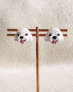 Dog Collection - Studs (White)