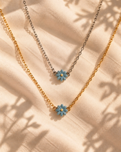 Blue Daisy necklace v2.0
