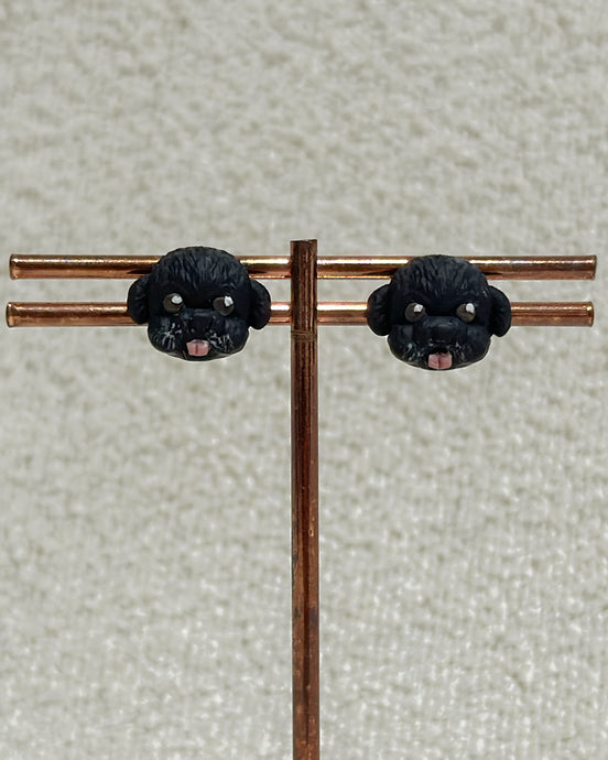 Doggo V2.0 - Black Dog Studs