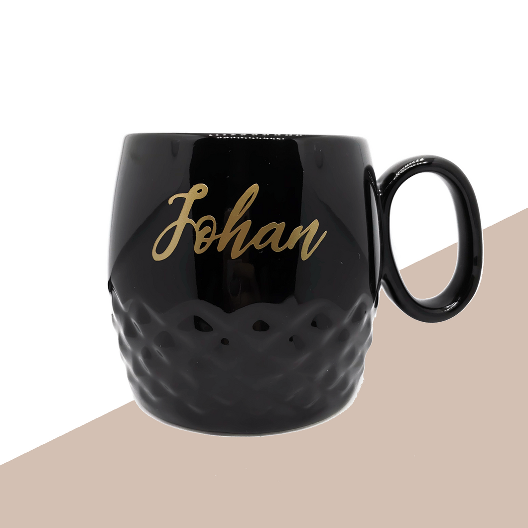 Black Mug with Personalised name
