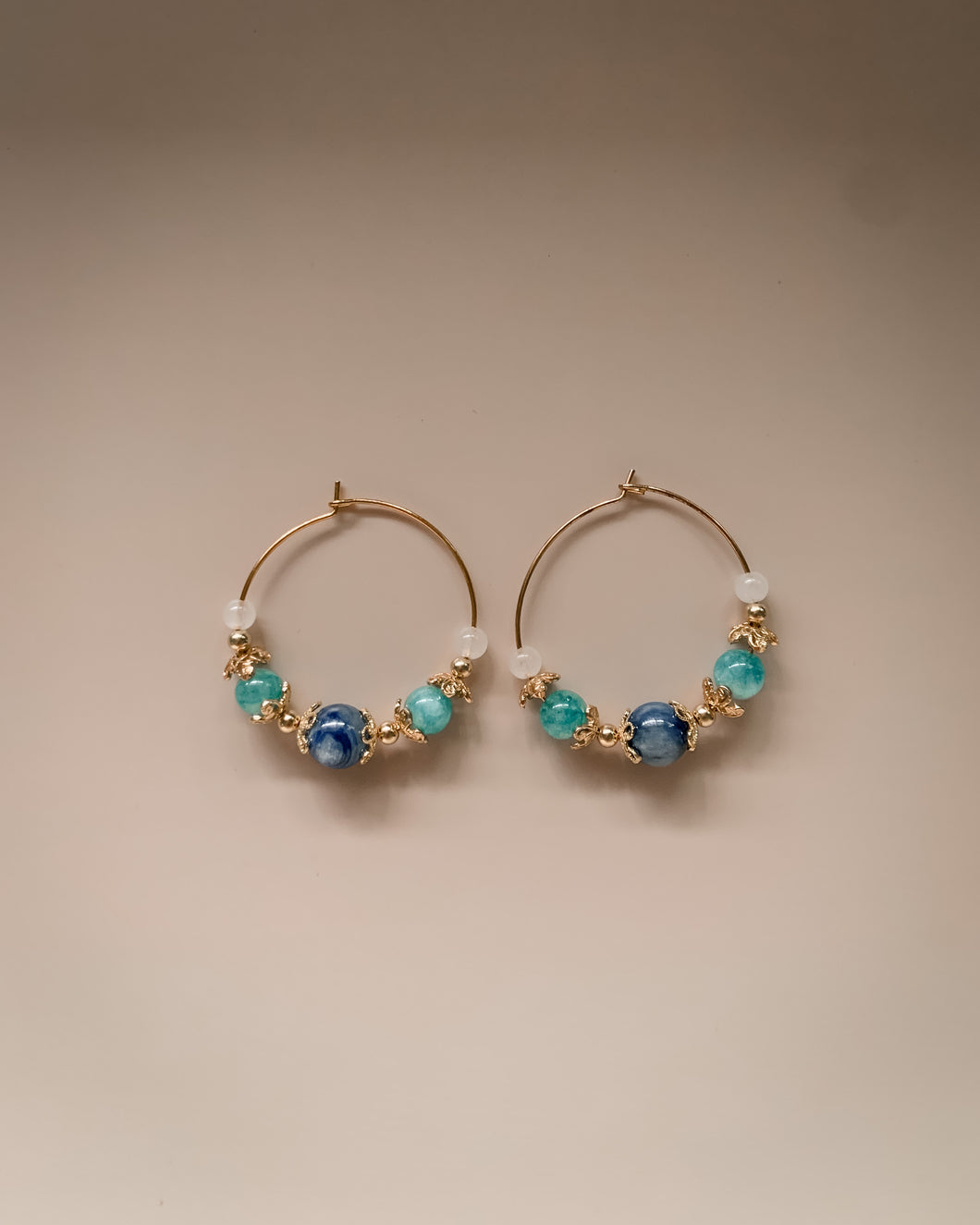 Crystals- Blue Hoops